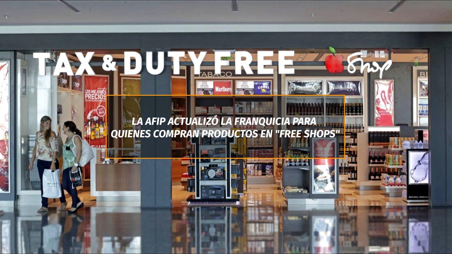 Actualización de franquicia para compras en duty free